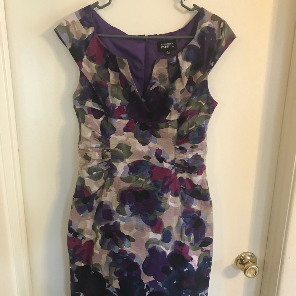 Purple floral dress